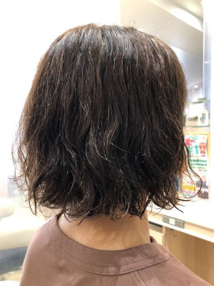 きりっぱなしボブ パーマ ヘアカタログ Ash 瀬谷店 佐藤 哲也 ヘアサロン 美容院 Ash オフィシャルサイト