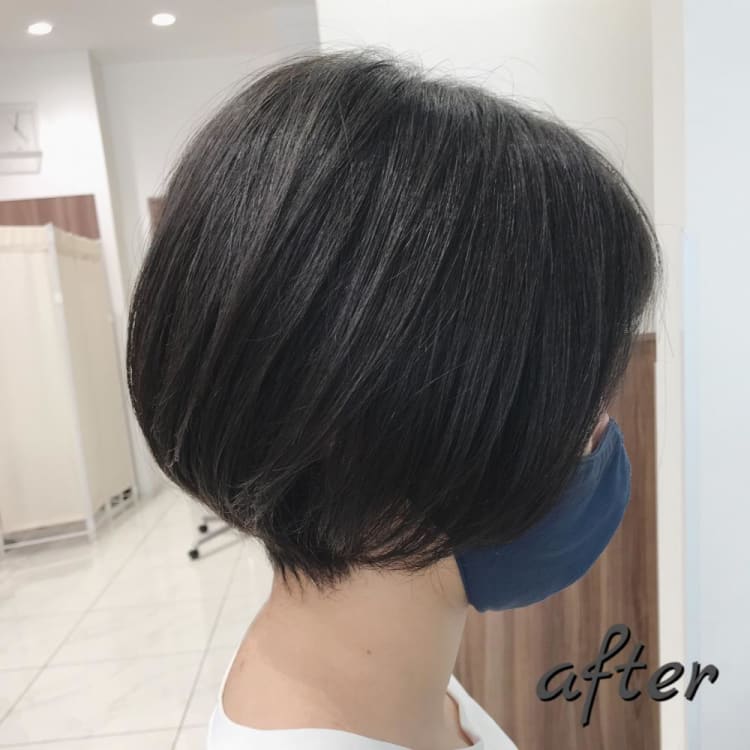 重めショートボブ ヘアカタログ Ash 川崎店 鈴木 和也 ヘアサロン 美容院 Ash オフィシャルサイト