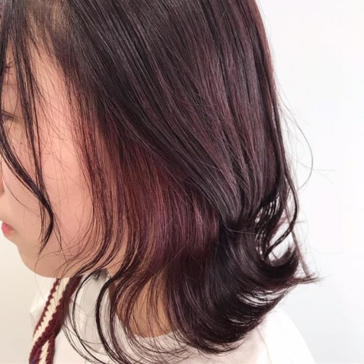 イヤリングカラー ピンク ヘアカタログ Ash 高円寺店 星野 玲奈 ヘアサロン 美容院 Ash オフィシャルサイト