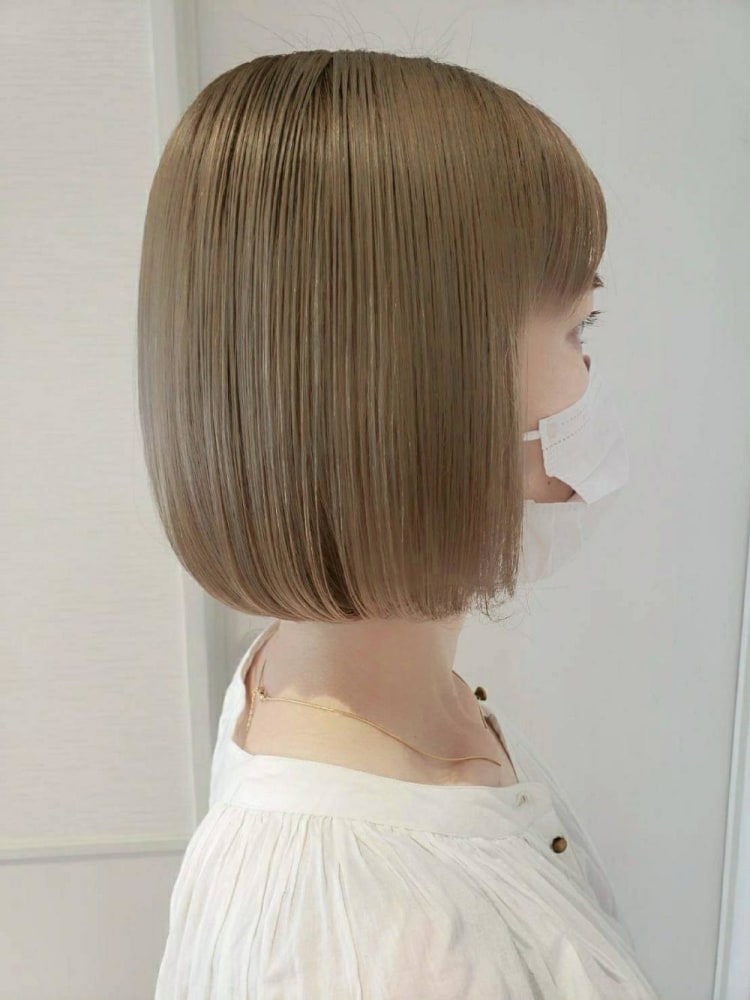 ハイトーンベージュ ボブ ヘアカタログ Ash 武蔵小杉店 辻合 春菜 ヘアサロン 美容院 Ash オフィシャルサイト ハイトーンベージュ ボブ ヘアカタログ Ash 武蔵小杉店 辻合 春菜 ヘアサロン 美容院 Ash オフィシャルサイト