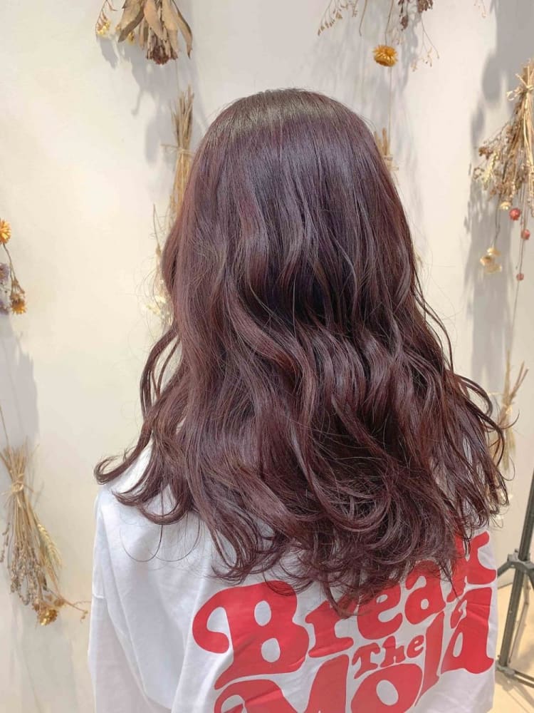 ブリーチなし イルミナカラーでコーラルレッド ヘアカタログ Ash 二子玉川店 山川 春輝 ヘアサロン 美容院 Ash オフィシャルサイト