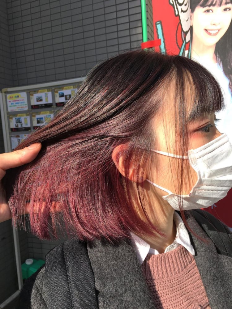 ボブ ハイインナーカラー ヘアカタログ Ash 川崎店 秋田 進吾 ヘアサロン 美容院 Ash オフィシャルサイト ボブ ハイインナーカラー ヘアカタログ Ash 川崎店 秋田 進吾 ヘアサロン 美容院 Ash オフィシャルサイト