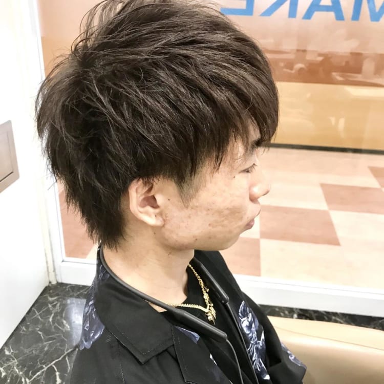 メンズショートウルフ ヘアカタログ Ash 川口店 針替 皓太郎 ヘアサロン 美容院 Ash オフィシャルサイト