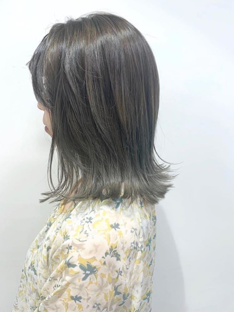 ハイライト カーキグレージュ ヘアカタログ Ash 高円寺店 星野 玲奈 ヘアサロン 美容院 Ash オフィシャルサイト