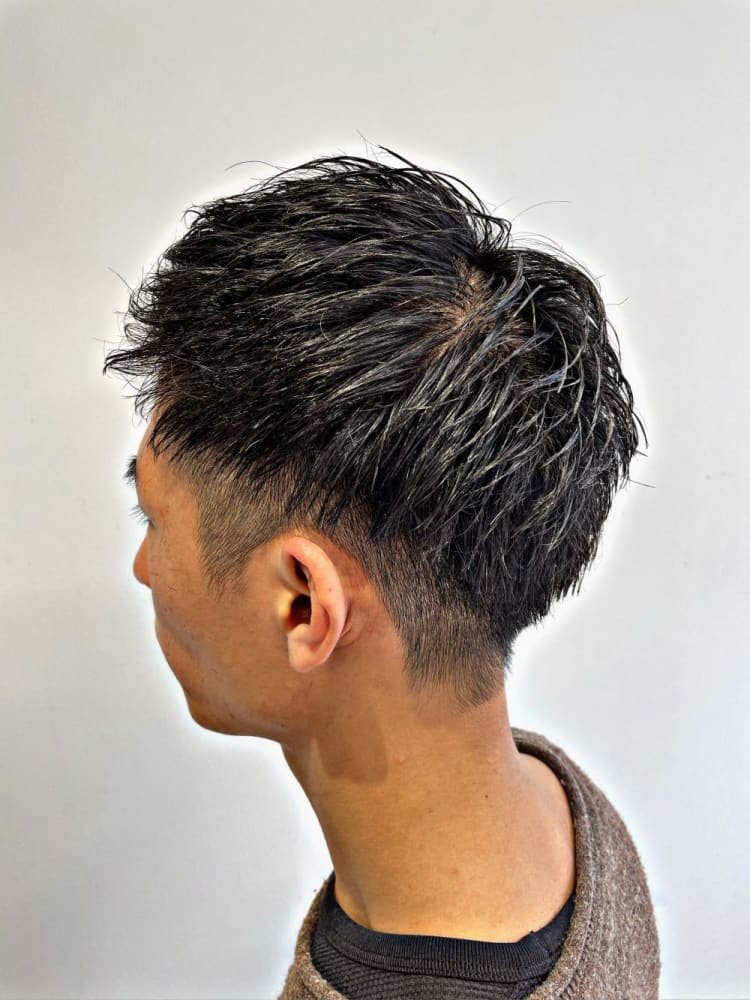 メンズ 2ブロック ショート ヘアカタログ Ash 高円寺店 山口 直人 ヘアサロン 美容院 Ash オフィシャルサイト