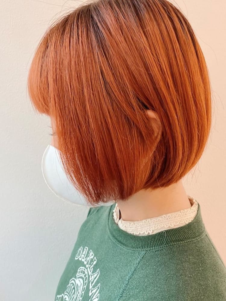 ジューシーオレンジミニボブ ヘアカタログ Ash 下北沢店 西山 梨々 ヘアサロン 美容院 Ash オフィシャルサイト ジューシーオレンジミニボブ ヘアカタログ Ash 下北沢店 西山 梨々 ヘアサロン 美容院 Ash オフィシャルサイト