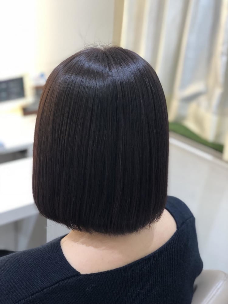 髪質改善縮毛矯正ストレートボブ ヘアカタログ Ash 大宮店 安井 昴 ヘアサロン 美容院 Ash オフィシャルサイト