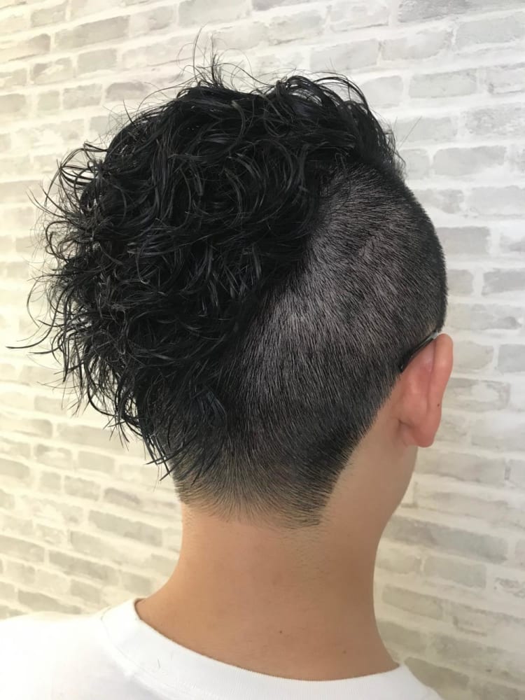 メンズ 刈り上げ ハードパーマ ヘアカタログ Ash 高円寺店 山口 直人 ヘアサロン 美容院 Ash オフィシャルサイト