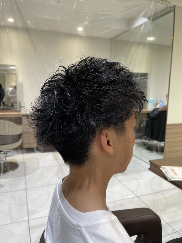 ランダムパーマツーブロックショート ヘアカタログ Ash 中山店 堀口 翼 ヘアサロン 美容院 Ash オフィシャルサイト