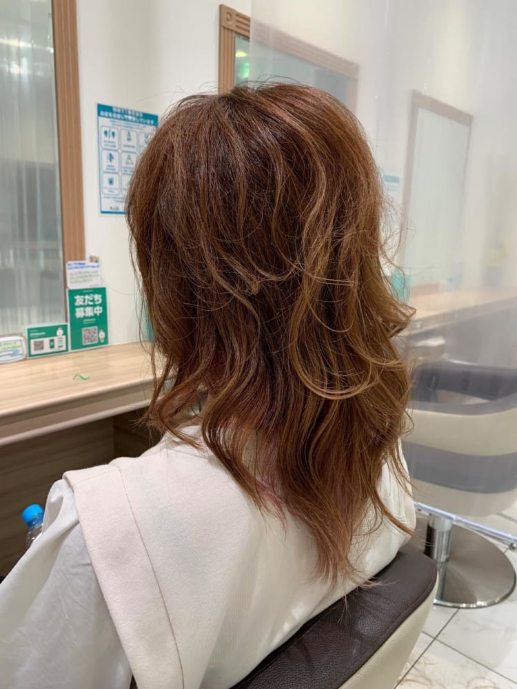 ロングウルフレイヤー ヘアカタログ Ash いずみ中央店 渡邊 亨 ヘアサロン 美容院 Ash オフィシャルサイト