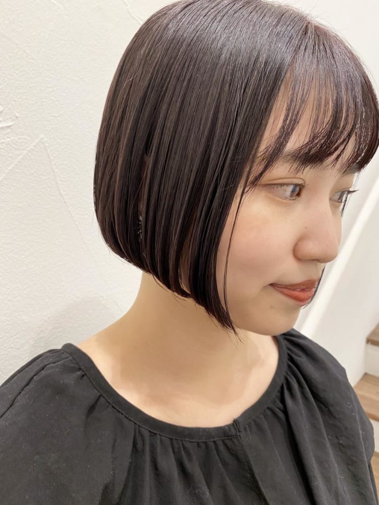 自然に収まるストレートボブ 髪質も良く見える ヘアカタログ Ash 武蔵小杉店 金井 佳祐 ヘアサロン 美容院 Ash オフィシャルサイト