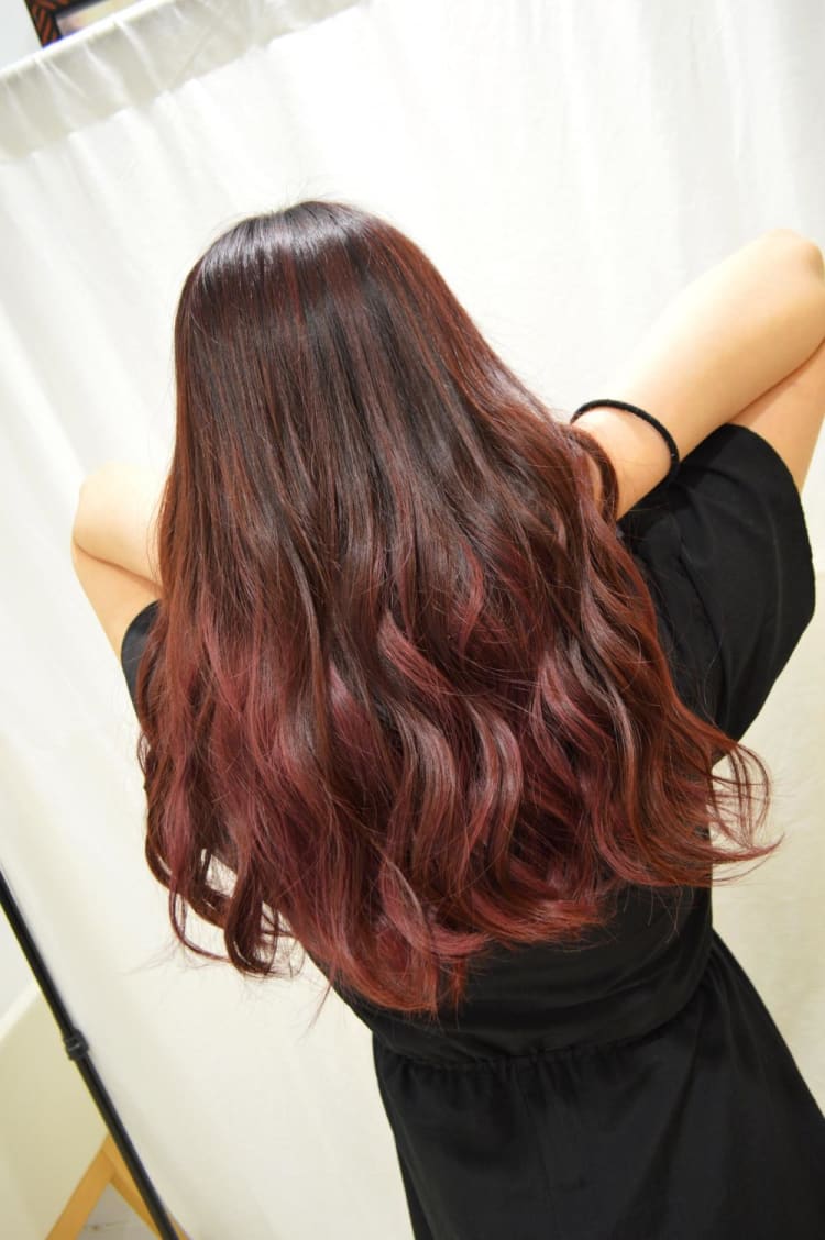 ハイライトグラデーション チェリーブロッサム ヘアカタログ Ash 川崎店 秋田 進吾 ヘアサロン 美容院 Ash オフィシャルサイト