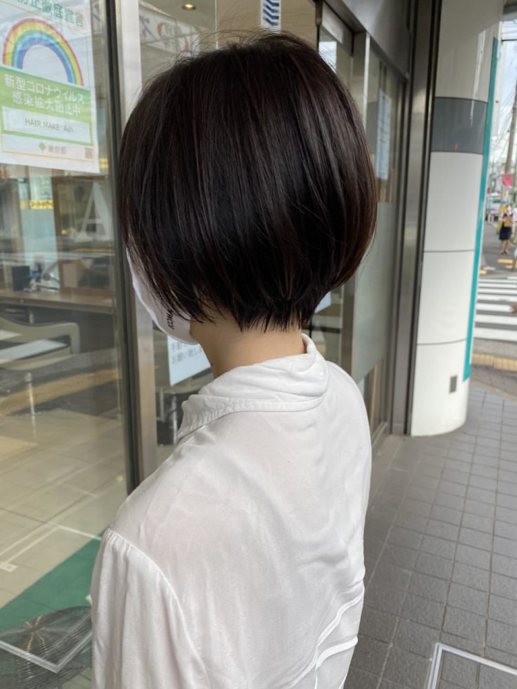 大人ナチュラルショートボブ ヘアカタログ Ash 等々力店 寺内 紳悟 ヘアサロン 美容院 Ash オフィシャルサイト