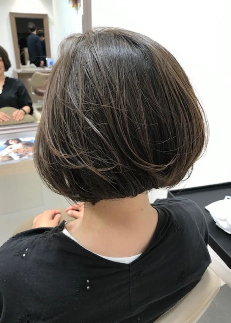 パーマなしふんわりボブ ヘアカタログ Ash 国立店 横山 真由美 ヘアサロン 美容院 Ash オフィシャルサイト