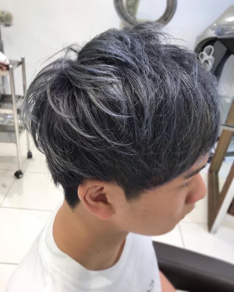 メンズ マッシュ系 ハイトーン ヘアカタログ Ash 高円寺店 山口 直人 ヘアサロン 美容院 Ash オフィシャルサイト