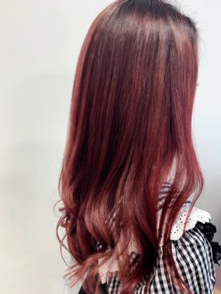 ピンクレッド ヘアカタログ Ash 高円寺店 星野 玲奈 ヘアサロン 美容院 Ash オフィシャルサイト