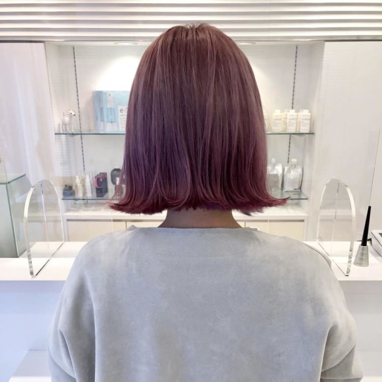 外ハネ ラベンダーピンク ヘアカタログ Ash 武蔵小金井店 新海 良介 ヘアサロン 美容院 Ash オフィシャルサイト