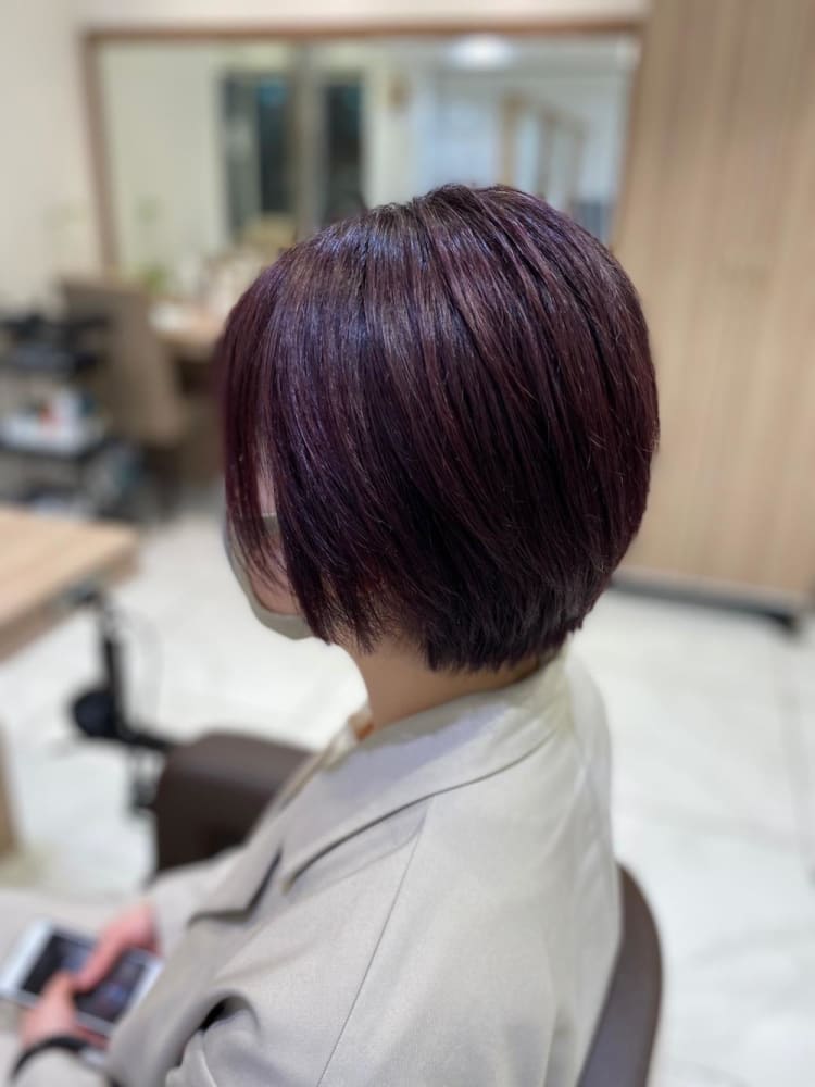 ラベンダーピンク ボブ ヘアカタログ Ash 永福町店 内田 祥太 ヘアサロン 美容院 Ash オフィシャルサイト