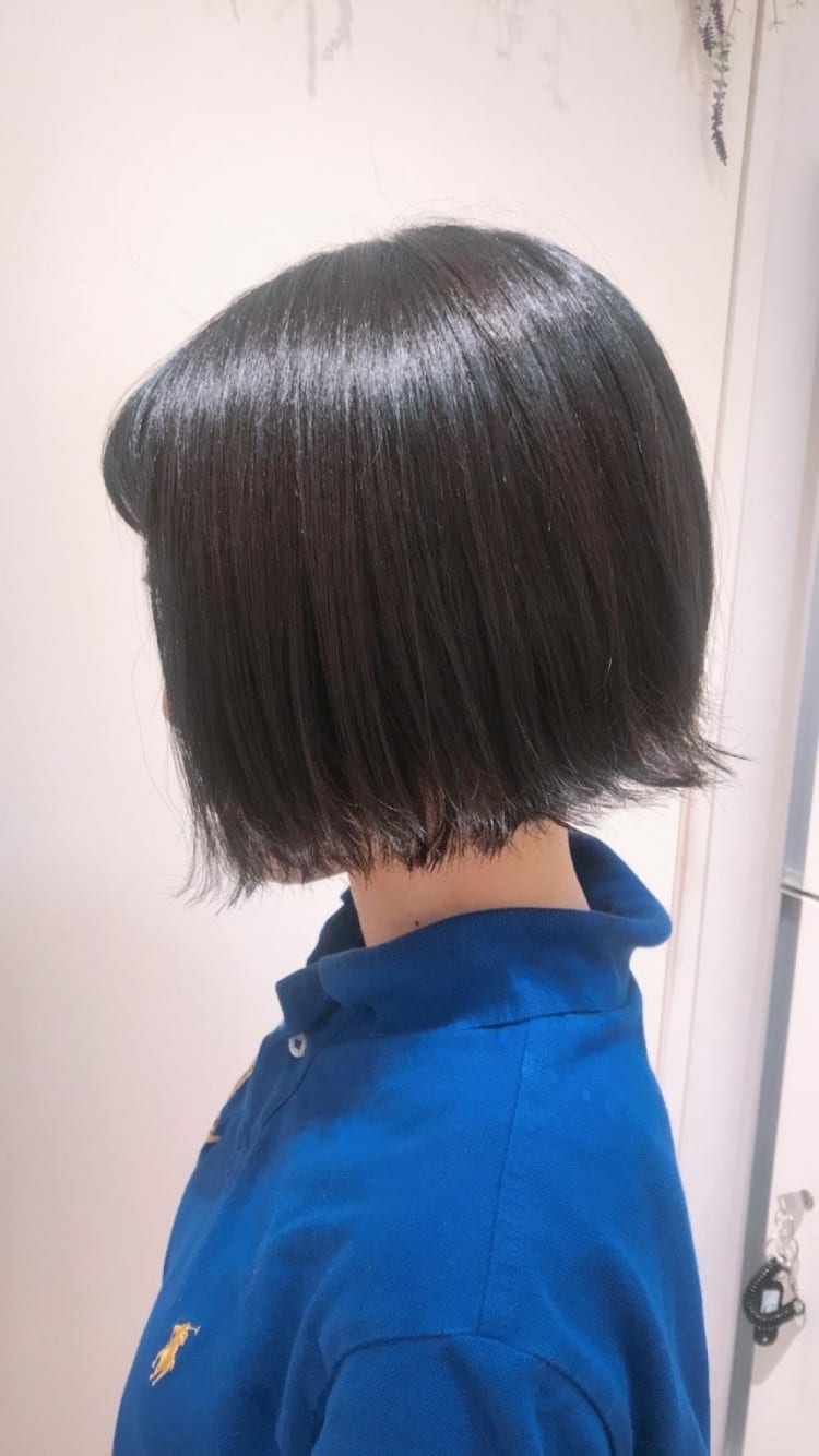 暗髪外ハネボブ｜ヘアカタログ Ash 西荻窪店 楠本 浩子｜ヘアサロン・美容院｜Ash オフィシャルサイト