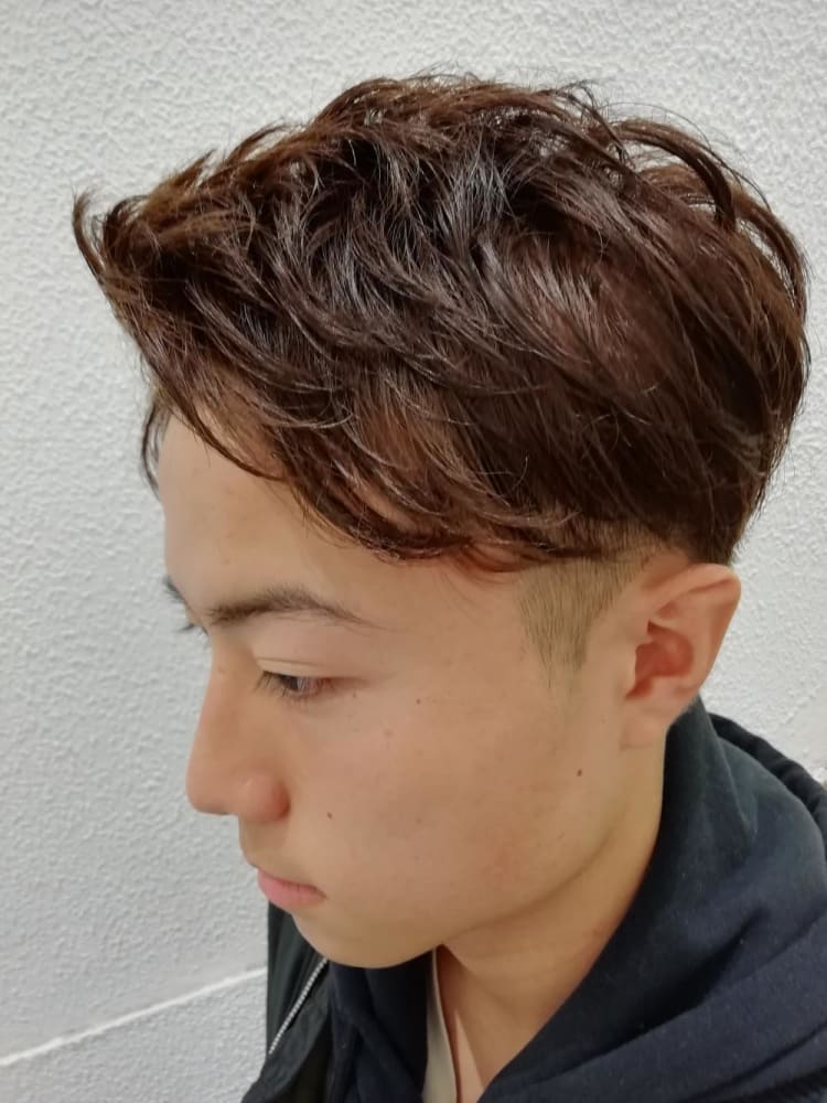 アップバング ツーブロ カラー ヘアカタログ Ash 元住吉店 木村 和人 ヘアサロン 美容院 Ash オフィシャルサイト