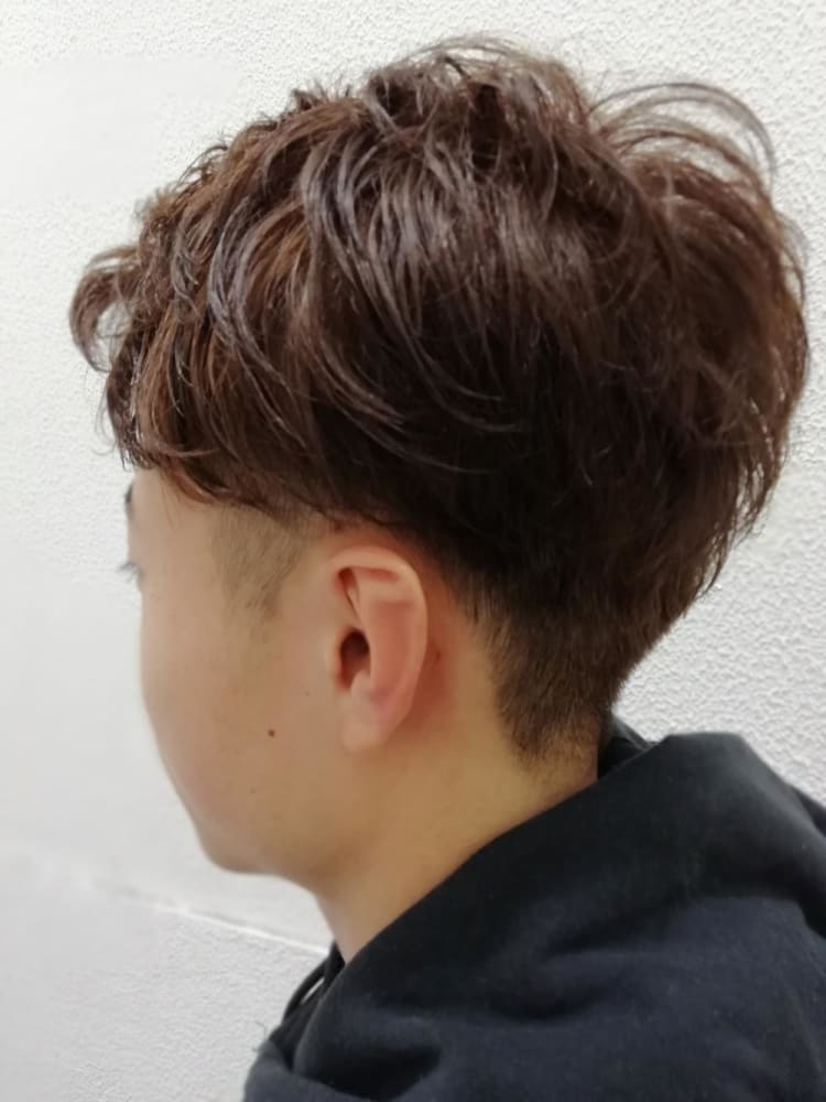 アップバング ツーブロ カラー ヘアカタログ Ash 元住吉店 木村 和人 ヘアサロン 美容院 Ash オフィシャルサイト