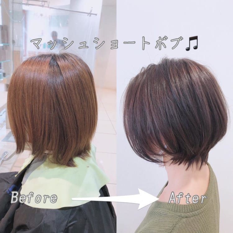 マッシュショートボブ ヘアカタログ Ash 分倍河原店 鈴木 裕一郎 ヘアサロン 美容院 Ash オフィシャルサイト