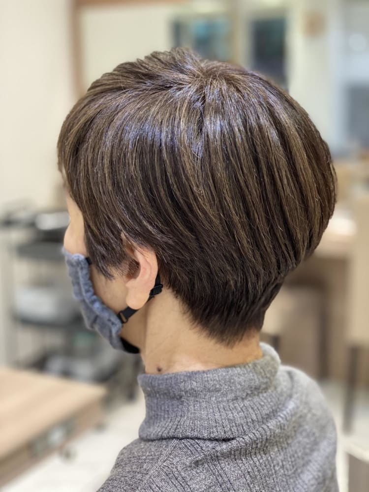 襟足すっきりミセスショート ヘアカタログ Ash 永福町店 宮崎 豪 ヘアサロン 美容院 Ash オフィシャルサイト