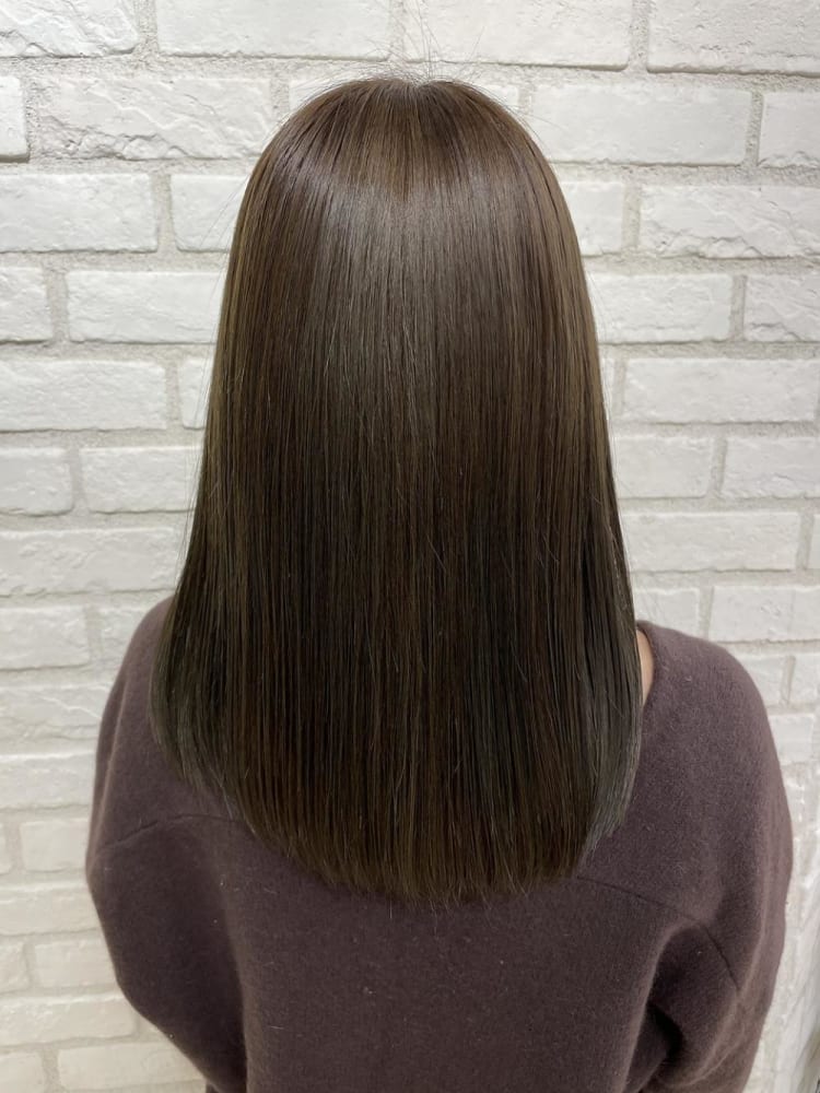 ミディアムワンカール イルミナアッシュベージュ ヘアカタログ Ash 稲田堤店 星野 飛雄馬 ヘアサロン 美容院 Ash オフィシャルサイト