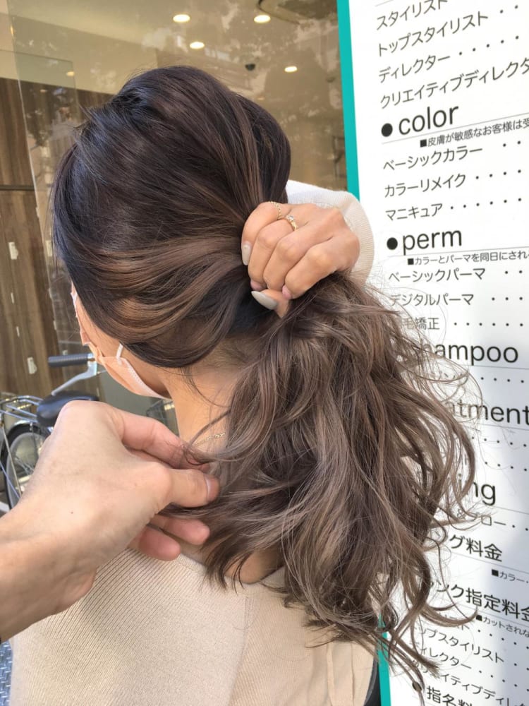 グラデーションラテカラー ヘアカタログ Ash 川崎店 秋田 進吾 ヘアサロン 美容院 Ash オフィシャルサイト