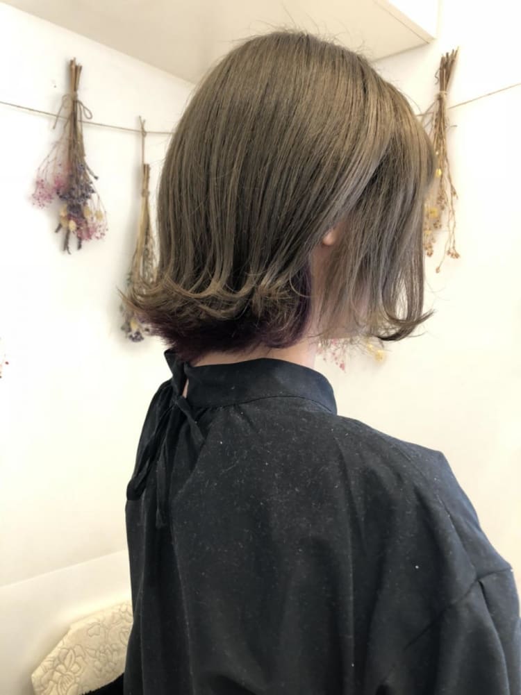 インナーカラーでさりげなお洒落に ヘアカタログ Ash 八幡山店 羽田 有希 ヘアサロン 美容院 Ash オフィシャルサイト インナーカラーでさりげなお洒落に ヘアカタログ Ash 八幡山店 羽田 有希 ヘアサロン 美容院 Ash オフィシャルサイト