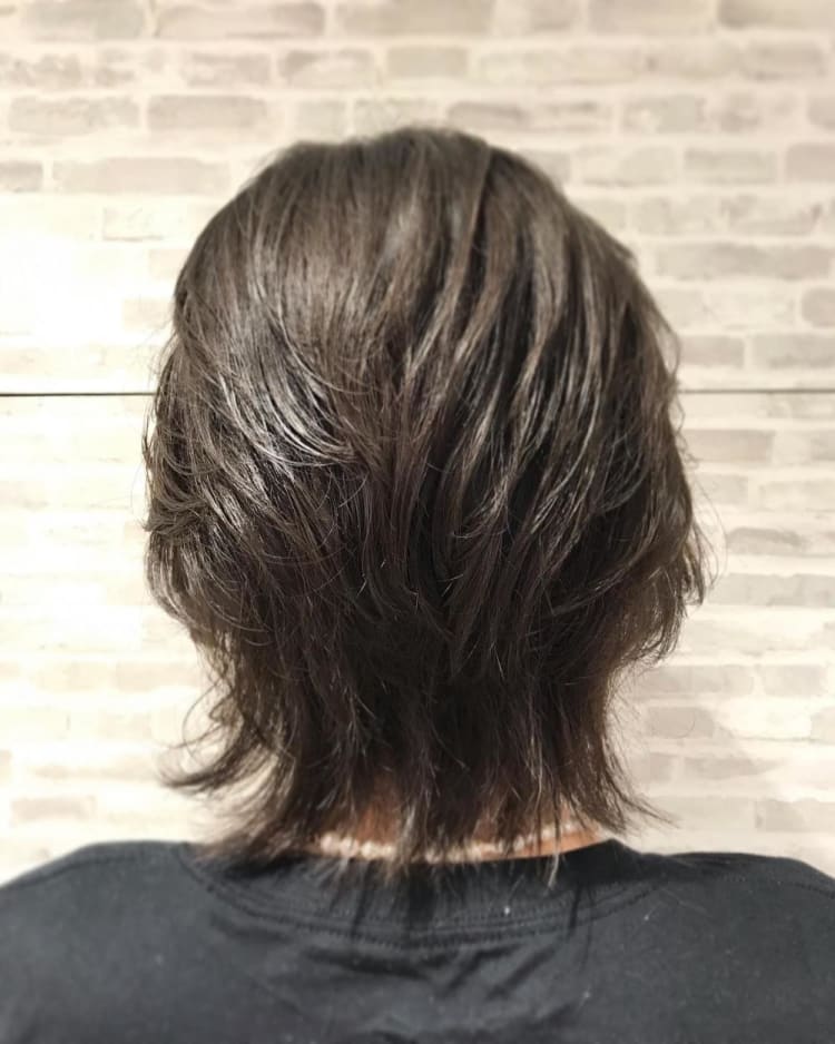 メンズ ウルフ ミディアム ヘアカタログ Ash 高円寺店 山口 直人 ヘアサロン 美容院 Ash オフィシャルサイト