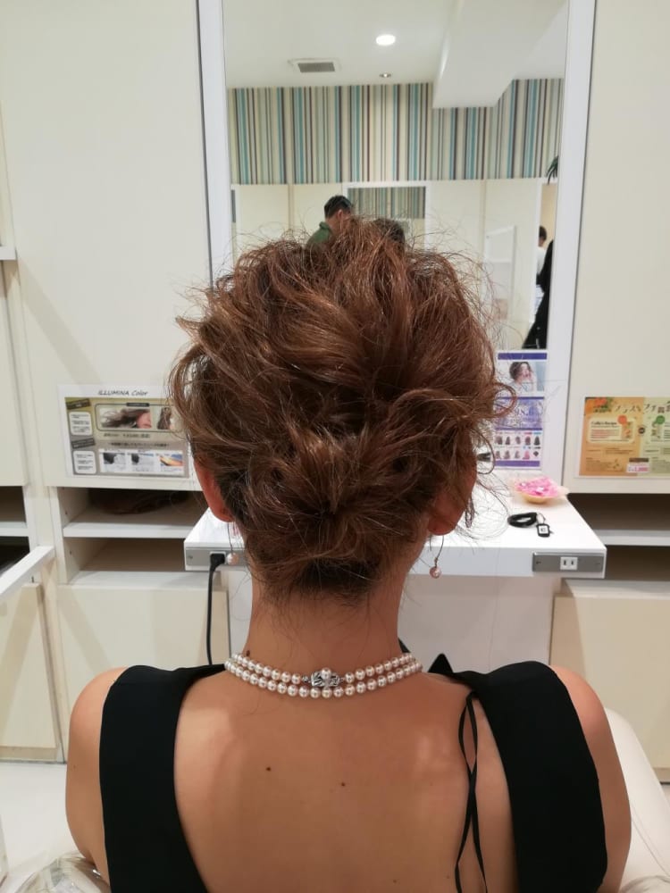 お呼ばれパーティーアップ ヘアカタログ Ash 千歳烏山店 甲斐 基義