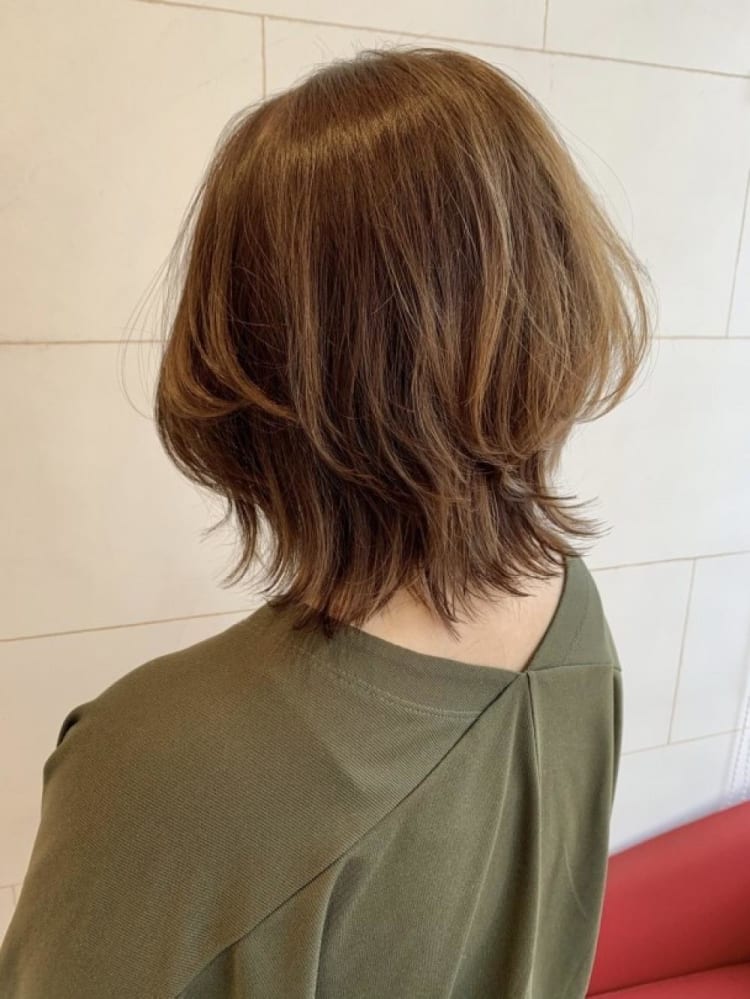 ミディアムウルフ ヘアカタログ Ash 亀戸東口店 越智 雪子 ヘアサロン 美容院 Ash オフィシャルサイト