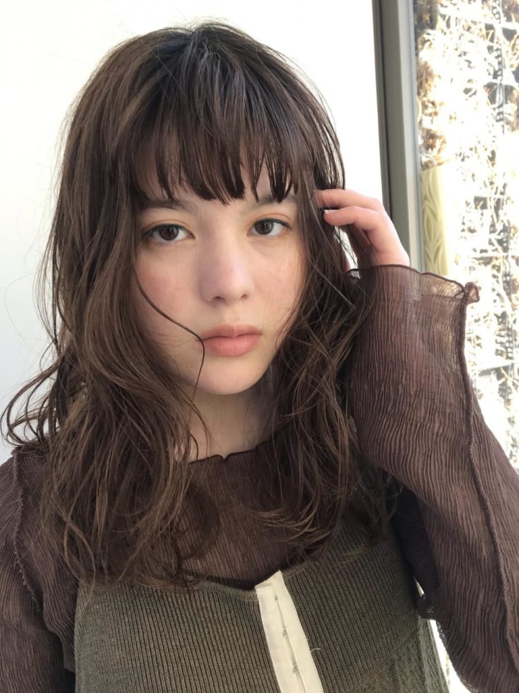 エアリーふんわりカール ヘアカタログ Ash 下北沢店 福島 成美 ヘアサロン 美容院 Ash オフィシャルサイト