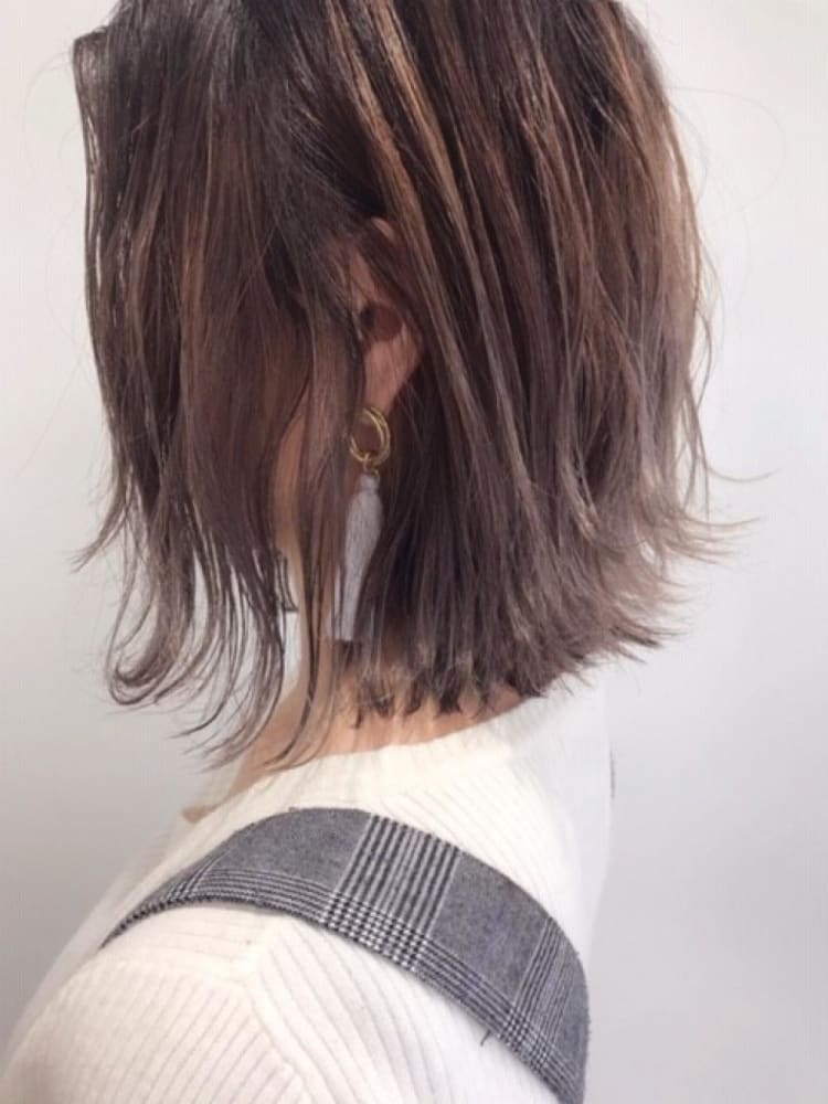 ハイライトグラデーション イルミナカラー ラベンダーアッシュ ヘアカタログ Ash 高円寺店 星野 玲奈 ヘアサロン 美容院 Ash オフィシャルサイト