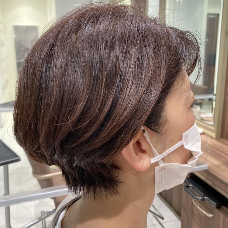 ブローいらず 乾かすだけでまとまる アシンメトリーショートボブ パーマ ヘアカタログ Ash 武蔵境店 久田 憲 ヘアサロン 美容院 Ash オフィシャルサイト ブローいらず 乾かすだけでまとまる アシンメトリーショートボブ パーマ ヘアカタログ Ash 武蔵境店 久田 憲 ヘアサロン 美容院 Ash オフィシャルサイト