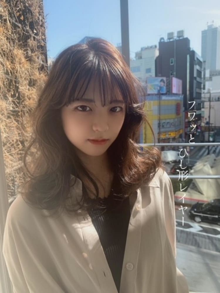 ひし形フワッとレイヤー ヘアカタログ Ash 池袋店 徳井 駿途 ヘアサロン 美容院 Ash オフィシャルサイト