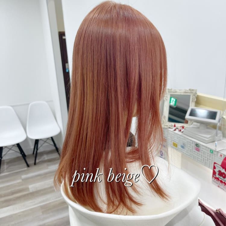 ピンクベージュ ヘアカタログ Ash 鴨居店 三沢 貴大 ヘアサロン 美容院 Ash オフィシャルサイト