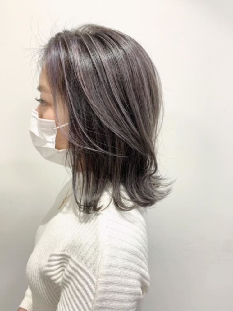 ブリーチ1回シルバーハイライト ヘアカタログ Ash 高円寺店 星野 玲奈 ヘアサロン 美容院 Ash オフィシャルサイト