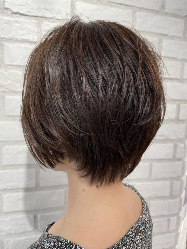 ショートボブ ゆるふわパーマ ヘアカタログ Ash 稲田堤店 星野 飛雄馬 ヘアサロン 美容院 Ash オフィシャルサイト