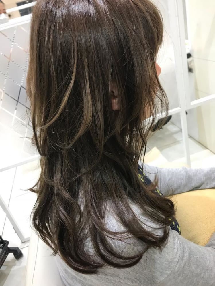 セミロング レイヤー ヘアカタログ Ash 千歳烏山店 田中 宏明