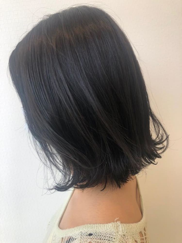 ナチュラルミディアムボブ ヘアカタログ Ash 宮前平店 亀山 未来 ヘアサロン 美容院 Ash オフィシャルサイト