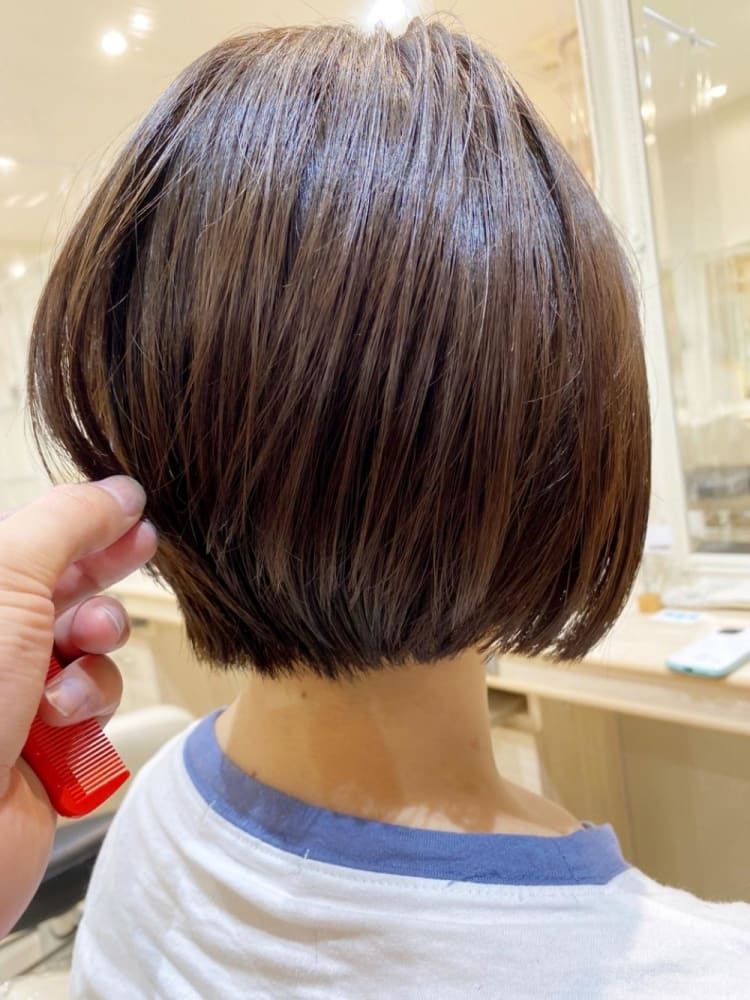 お手入れらくらく ショートボブ ヘアカタログ Ash 三ツ境店 松本 亮 ヘアサロン 美容院 Ash オフィシャルサイト