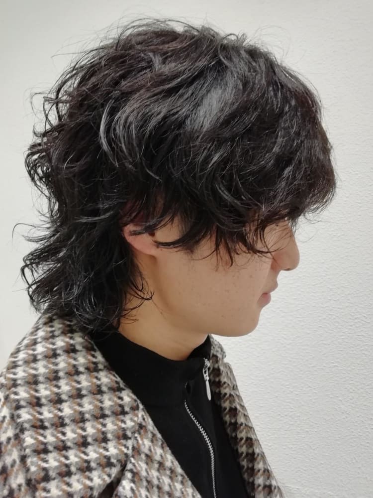 マッシュウルフレイヤー ゆるっとスパイラルパーマ ヘアカタログ Ash 元住吉店 木村 和人 ヘアサロン 美容院 Ash オフィシャルサイト