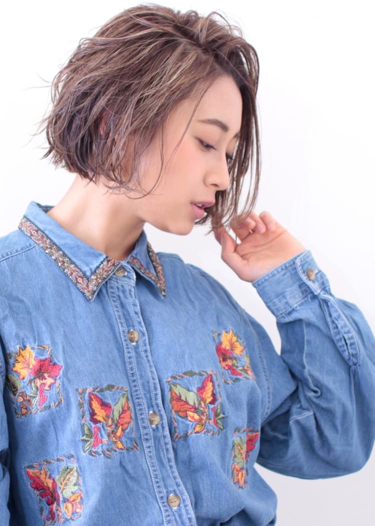 エアウェーブで作る無造作カール ヘルシーボブ ヘアカタログ Ash 自由が丘店 江渡 裕司 ヘアサロン 美容院 Ash オフィシャルサイト