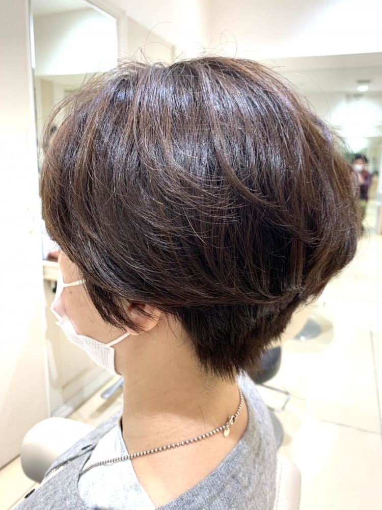 ナチュラルショートパーマ ヘアカタログ Ash 日吉店 堀井 猛史 ヘアサロン 美容院 Ash オフィシャルサイト