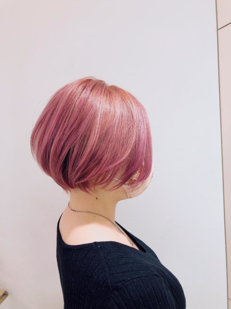 ピンクショート ヘアカタログ Ash 分倍河原店 鈴木 裕一郎 ヘアサロン 美容院 Ash オフィシャルサイト