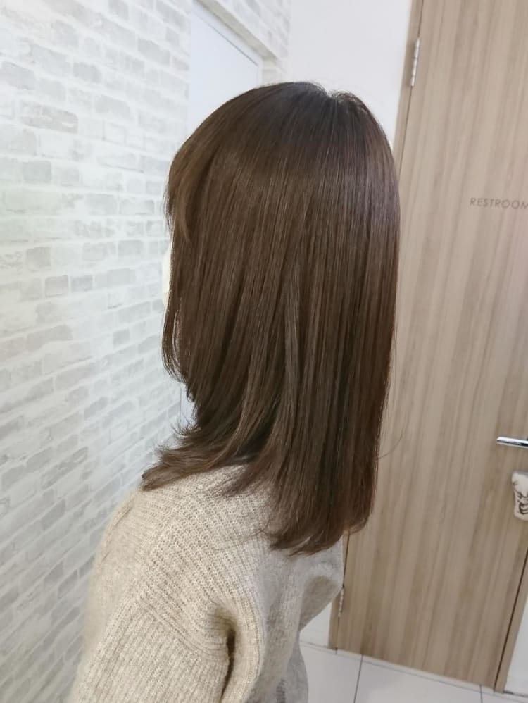 イルミナカラーでモカベージュ ヘアカタログ Ash 高円寺店 岡田 千英里 ヘアサロン 美容院 Ash オフィシャルサイト