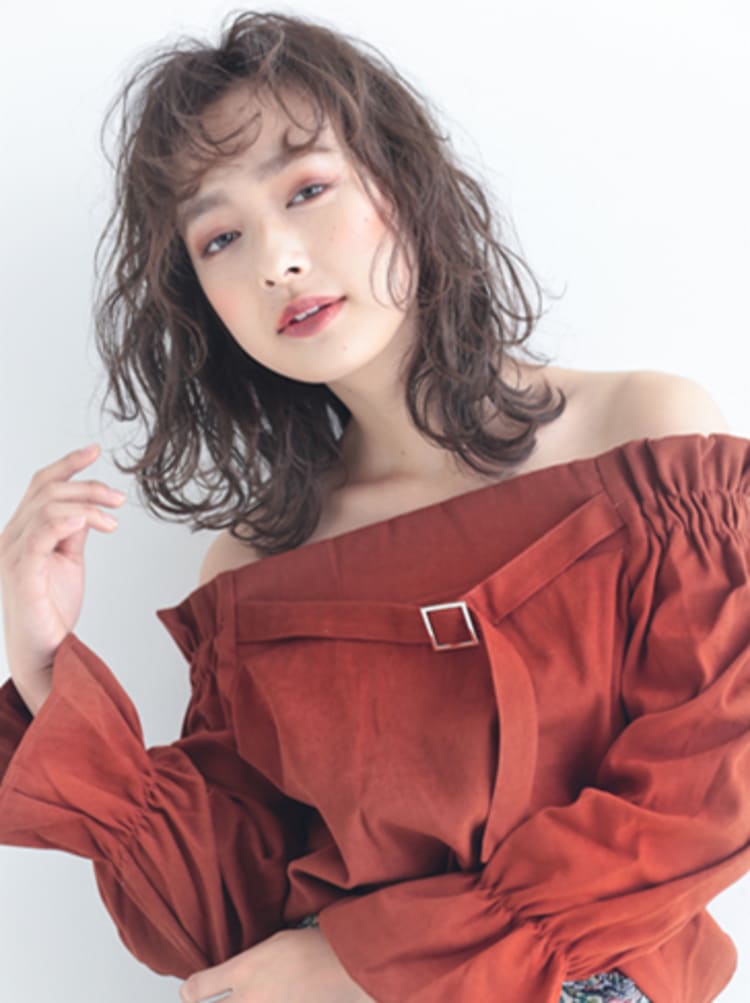印象 強めカールのデジタルパーマ ヘアカタログ Ash 亀戸店 豊川 耕佑 ヘアサロン 美容院 Ash オフィシャルサイト