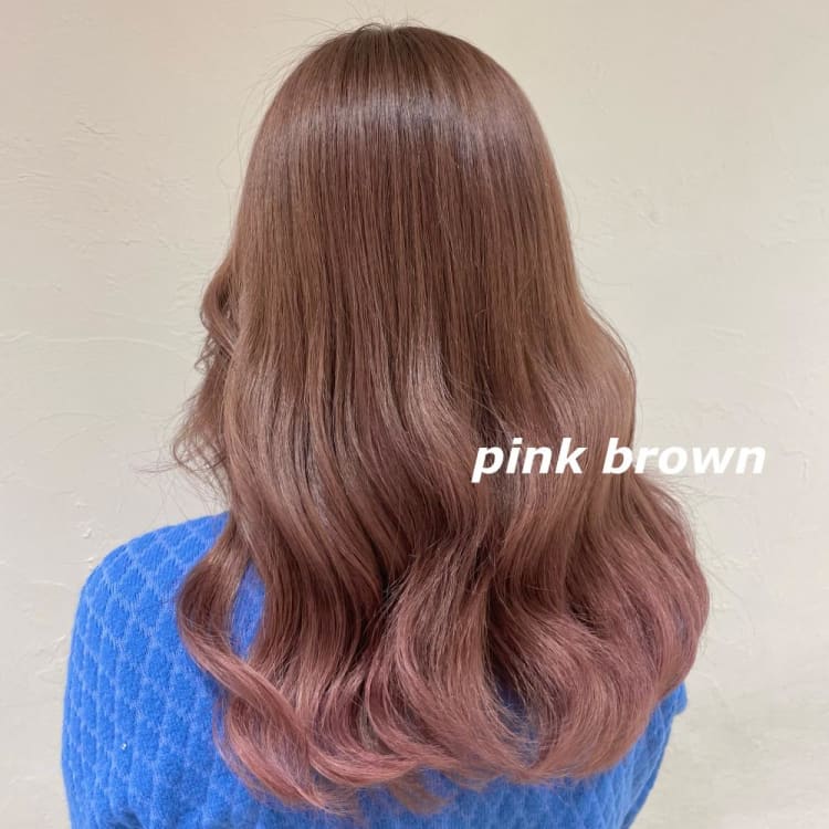 グラデーション ピンクブラウン ヘアカタログ Ash 武蔵小金井店 樋笠 知佳 ヘアサロン 美容院 Ash オフィシャルサイト
